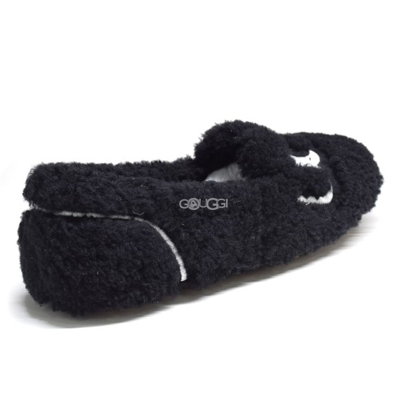 Женские мокасины UGG Hailey Fluff Loafer Black