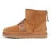 Мужские ультра короткие угги UGG Classic Ultra Mini Hybrid Strap Short Boots Chestnut