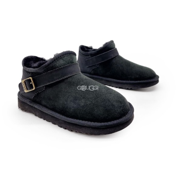 Женские ультра мини угги Ugg Ultra Mini Strap Black