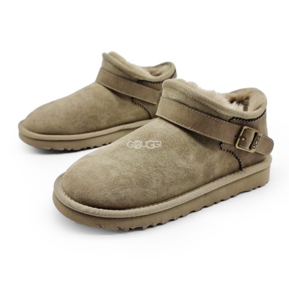 Женские ультра мини угги Ugg Ultra Mini Strap Olive