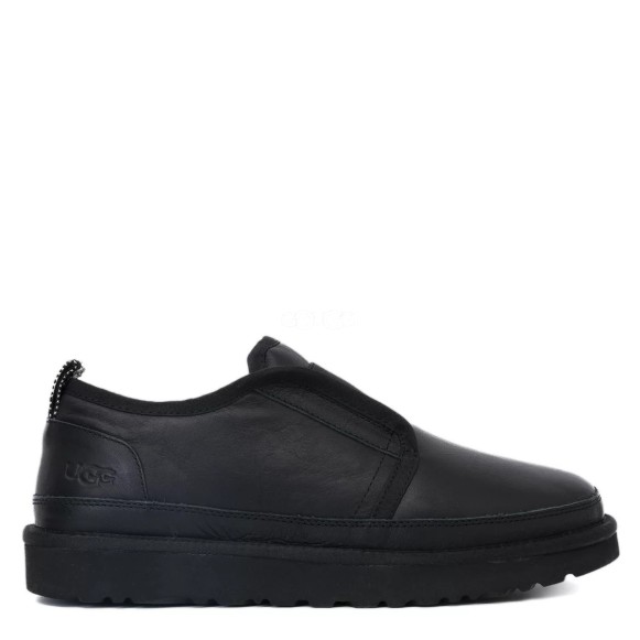 Мужские слиперы Ugg Mens Slippers Flex Leather Black