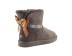 Женские мини угги с бантиками Bailey Bow Mini Medallion Chocolate