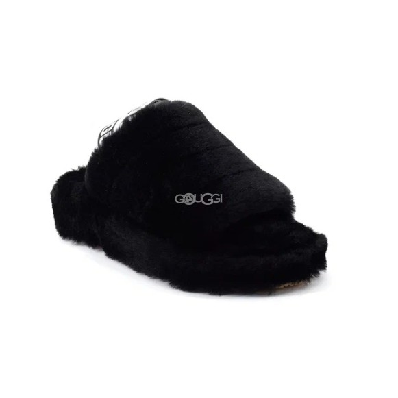 Женские сандалии Ugg Fluff Yeah Slide Black