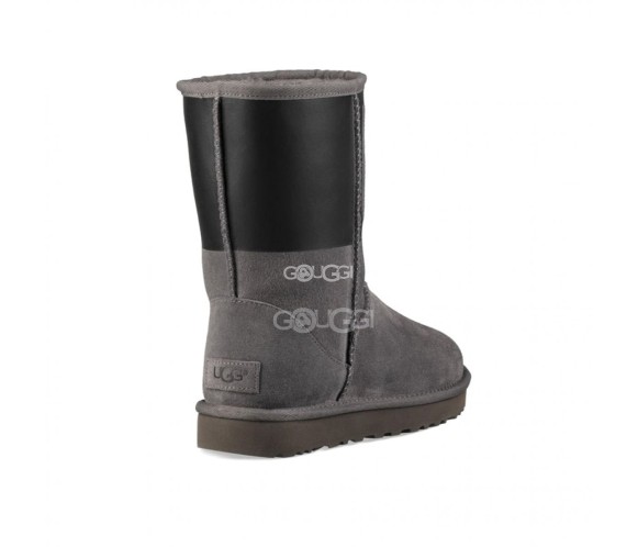 Женские короткие угги Classic Short Sparkle Grey