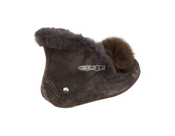 Женские мокасины Alena Pom - Pom Chocolate