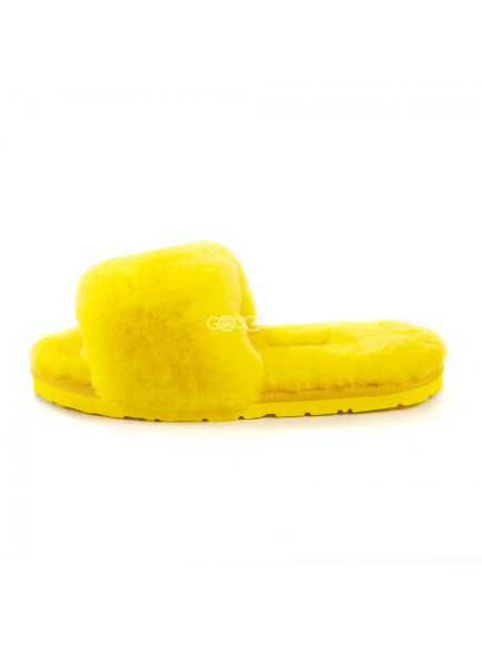 Женские тапочки Fluff Slide Slippers Yellow