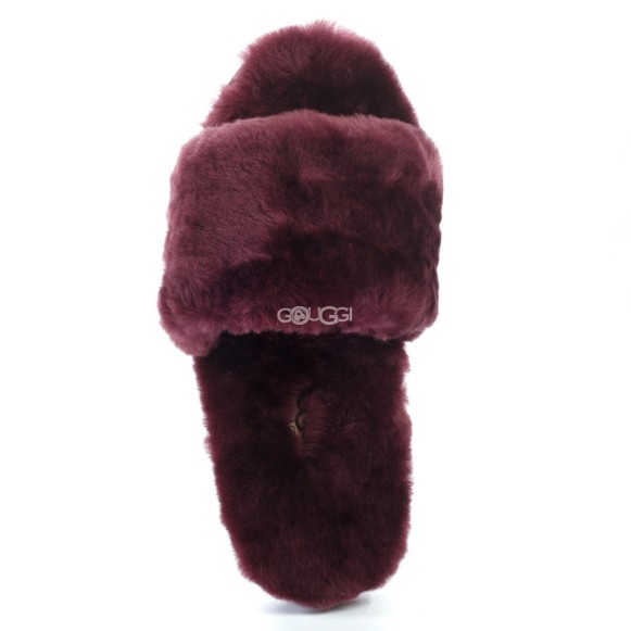 Женские тапочки Fluff Slide Slippers Dark Purple