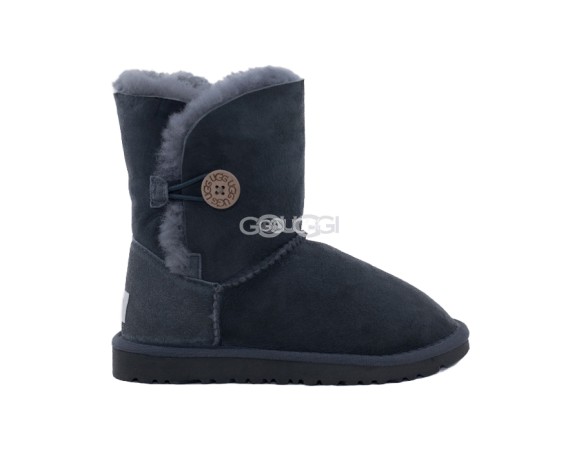 Детские угги с пуговицей Kids Bailey Button Grey