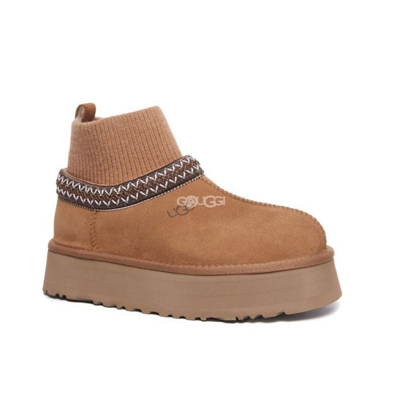 Женские слипоны Tazz Knit Chestnut