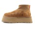 Женские мини угги на платформе Ugg Classic Mini Dipper Chestnut