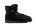 Женские мини угги с пуговицей Mini Bailey Button Black II 