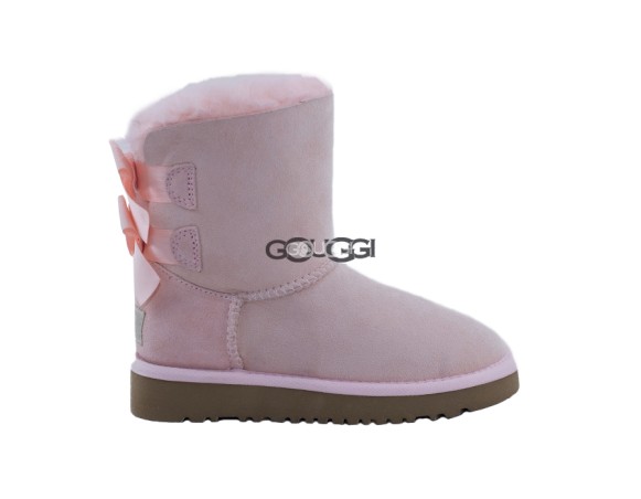 Детские угги с бантиками Kids Bailey Bow Bright Pink